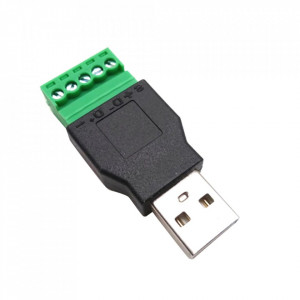 USB 2.0 Tip A Muški na 5-pinski Terminal sa Šrafovima (Bez Lemljenja) - Img 4