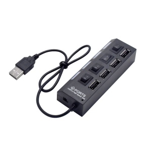 USB hub USB2.0 A M-4xUSB2.0 A F sa prekidačima 480Mbps 0.5m - Img 2