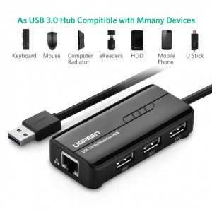 USB2.0 hub sa 3 porta+RJ45 - Img 2