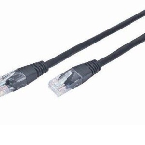 UTP kabl CAT5E 0.5m crni