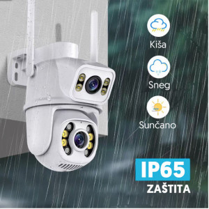 WiFi Kamera sa Dva Sočiva Dual Lens PTZ Spoljna 6MP - Img 4