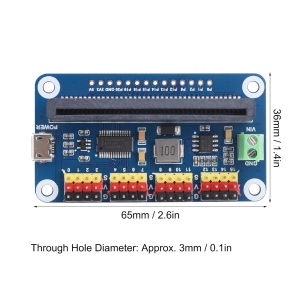 16-kanalni Servo Driver za BBC micro:bit (PCA9685, I2C) - Img 3