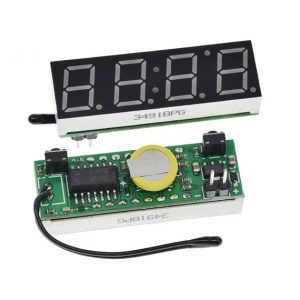 3-u-1 Digitalni Sat, Termometar i Voltmetar za Auto (Zeleni LED) - Img 7