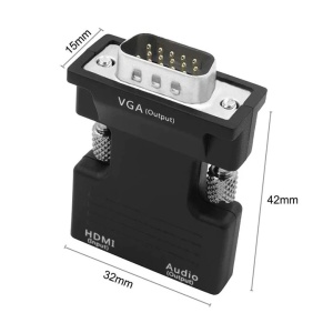 Adapter HDMI F IN-VGA M+3.5mm ST F OUT - Img 2