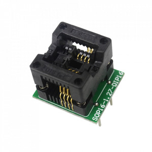 Adapter SOIC8 / SOP8 na DIP8 150mil – ZIF podnožje za programiranje - Img 5