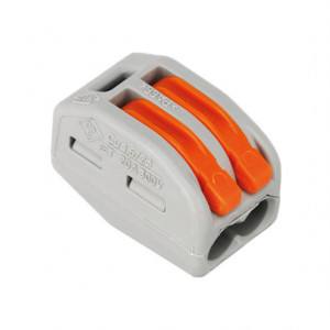 Brza spojnica za kablove sa polugom – Dvopolna klema 0.08-4mm² (32A/400V)