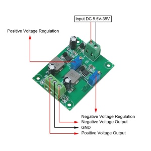DC-DC Buck-Boost Modul ±1.22V-16V Simetrično Napajanje (5.5V-35V) - Img 2