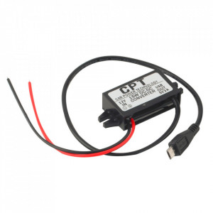 DC-DC konvertor 12VDC na 5VDC 3A sa mikro USB priključkom - Img 2