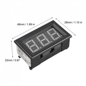Digitalni LED ampermetar 10A zeleni - Img 6