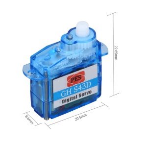 Digitalni Mikro Servo Motor GH-S43D 4.3g za RC Modele i Robotiku - Img 2