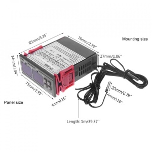 Digitalni Termostat STC-3008 12V DC sa Dve Sonde (Grejanje i Hlađenje) - za Inkubatore i Akvarijume - Img 6