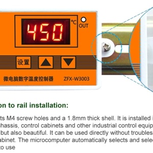 Digitalni Termostat Termoregulator ZFX-W3003 (0-450°C) 220V - Kontroler Temperature sa K-Tip Sondom - Img 5