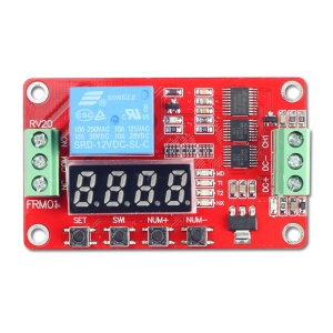 Digitalni Vremenski Relej Tajmer 12V DC - Multifunkcionalni Modul 10A sa LED Displejom - Img 2