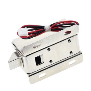 Elektromagnetna Solenoid Brava 12V 600mA (54x41x28mm) - Elektronska Brava sa Jezičkom za Ormariće i Fioke - Img 4