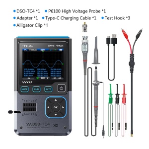 FNIRSI DSO-TC4 Digitalni Osciloskop 3-u-1: Tester Tranzistora i Generator Signala - Img 8