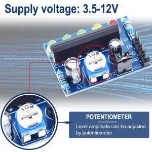 KA2284 Modul Indikator Nivoa Audio Signala i Baterije (VU Metar) - Img 2