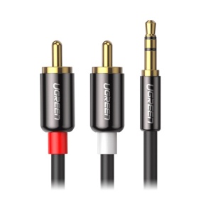 Kabl 3.5mm ST M-2xRCA M 5.0m ALU
