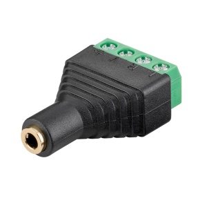 Klink konektor 3.5mm 4-pol F sa klemom