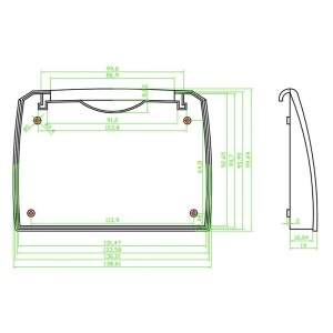 Kutija plastična 143x100x30mm IP54 (za wireless router) bela - Img 6