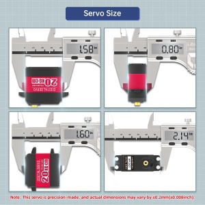 LD-27MG Digitalni Servo Motor 20kg – 270 Stepeni Metalni Zupčanici za Robotsku Ruku - Img 6