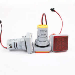 LED ampermetar/voltmetar/frekvencmetar 22mm zeleni - Img 2