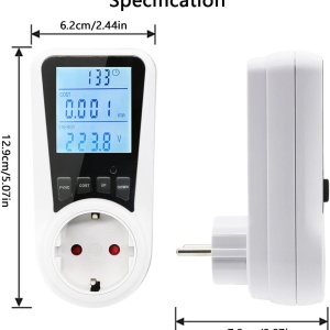 Merač potrošnje električne energije dvotarifni LCD - Img 2