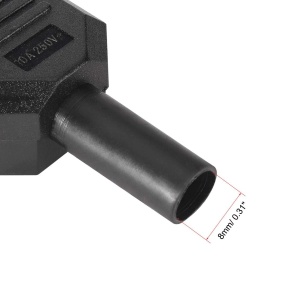 Naponski konektor IEC C14 ženski za kabl 10A 250V Crni - Strujna utičnica za računar / UPS - Img 6