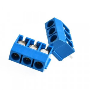 PCB Klema 3 Pina 5.08mm - Terminal Block Plavi - Img 2