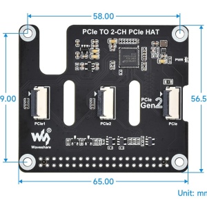 PCIe na 2-CH PCIe FFC Adapter Board za Raspberry Pi 5 - Img 6