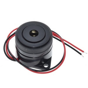 Piezo Zujalica 3-24V DC 90dB 3.7KHz sa Žicama i Ušicama - za Alarm i Signalizaciju - Img 2