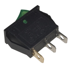 Prekidač 30x11mm 16A 250VAC zeleni - Img 2
