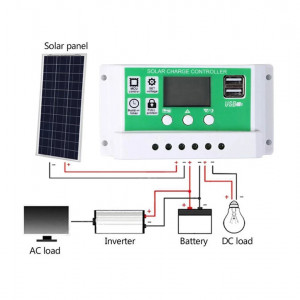 Punjač akumulatora solarnih ćelija 20A - Img 2