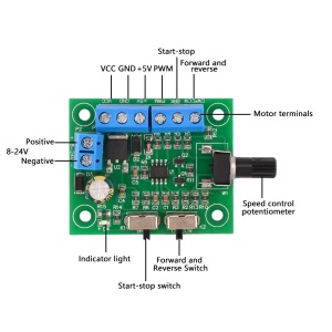 PWM Regulator Brzine za Brushless DC Motore Bez Četkica 8-24V - Img 3