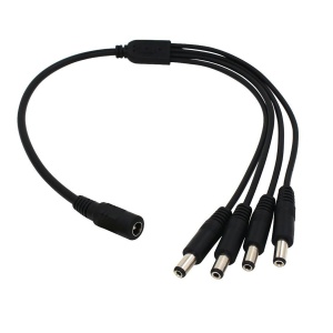 Razdelnik napajanja 1 na 4 DC kabl za video nadzor i LED trake (5.5x2.1mm)