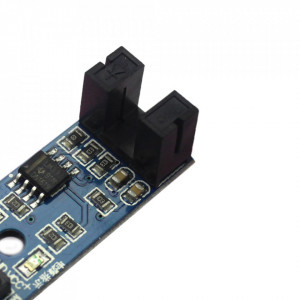 Senzor brzine LM393 sa optičkim prorezom 5mm za Arduino - Za merenje obrtaja i robotiku - Img 3