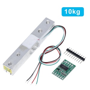 Senzor Težine 10kg sa HX711 24-bit ADC Modulom (Load Cell Komplet za Arduino) - Komplet za Izradu Digitalne Vage