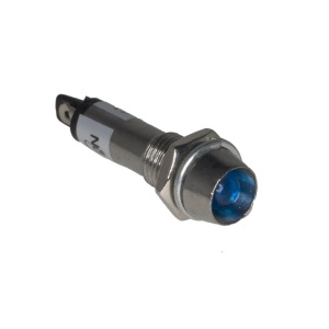 Signalna LED Lampica ADP8-1 12VDC Plava Metalna 8mm - Img 1