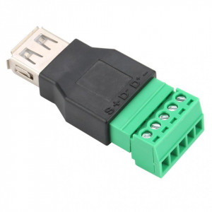 USB Ženski na Terminal Block Adapter 5-pin (Bez Lemljenja) - Vijčani Konektor sa Klemama - Img 4