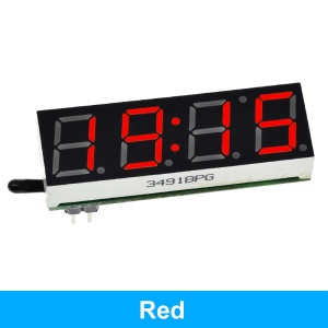 3-u-1 Digitalni Sat, Termometar i Voltmetar za Auto (Crveni LED)