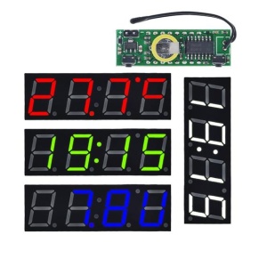 3-u-1 Digitalni Sat, Termometar i Voltmetar za Auto (Zeleni LED) - Img 4