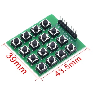 4x4 Matrična Tastatura sa 16 Tastera - Modul za Arduino - Img 3