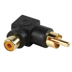 Adapter RCA M-RCA F ugaoni crni