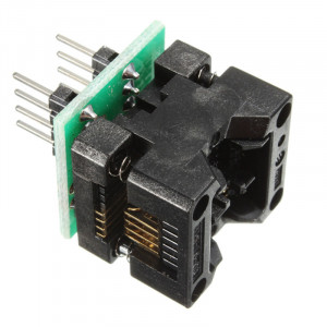 Adapter SOIC8 / SOP8 na DIP8 150mil – ZIF podnožje za programiranje