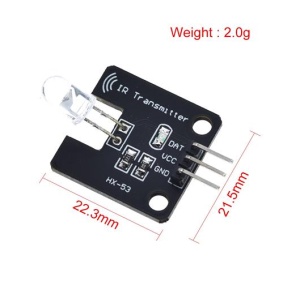 Arduino IC Infracrveni IR Predajnik i Prijemnik Set Modula 38KHz (HX-M121 / HX-53) - Img 4
