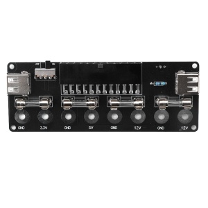 ATX Adapter Razvodna Ploča za Laboratorijsko Napajanje (3.3V, 5V, 12V) - Modul za Računarsko Napajanje ATX / SFX / FLEX sa USB i Banana Priključcima - Img 3