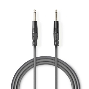 Audio kabl 6.35mm (Mono džek) - 5m, Metalni konektori