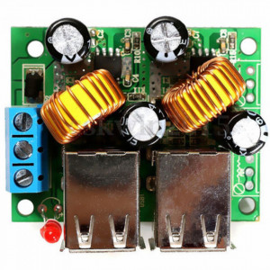 DC-DC Step-Down Konverter 9V-40V na 5V 5A sa 4 USB Porta - Img 3