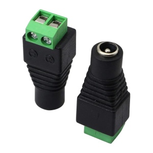 DC Konektor Ženski na Šraf 5.5 x 2.1mm sa Klemama za Video Nadzor i LED Trake