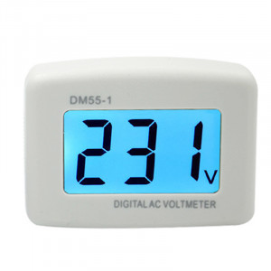 Digitalni AC Voltmetar DM55-1 – Tester Napona za Utičnicu (80-300V) - Img 1