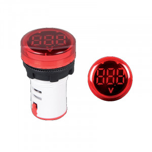 Digitalni LED voltmetar 12-500V EL-ED16R crveni